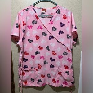 7 Various brands and colors size med scrub tops